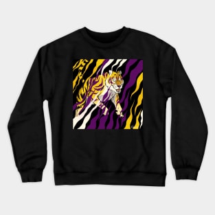 PRIDE- Nonbinary tiger Crewneck Sweatshirt